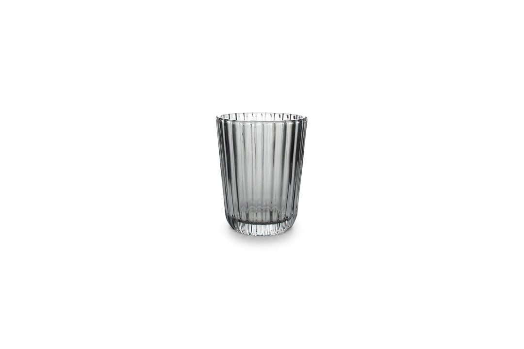 Glas 26cl grijs Blossom - set/4