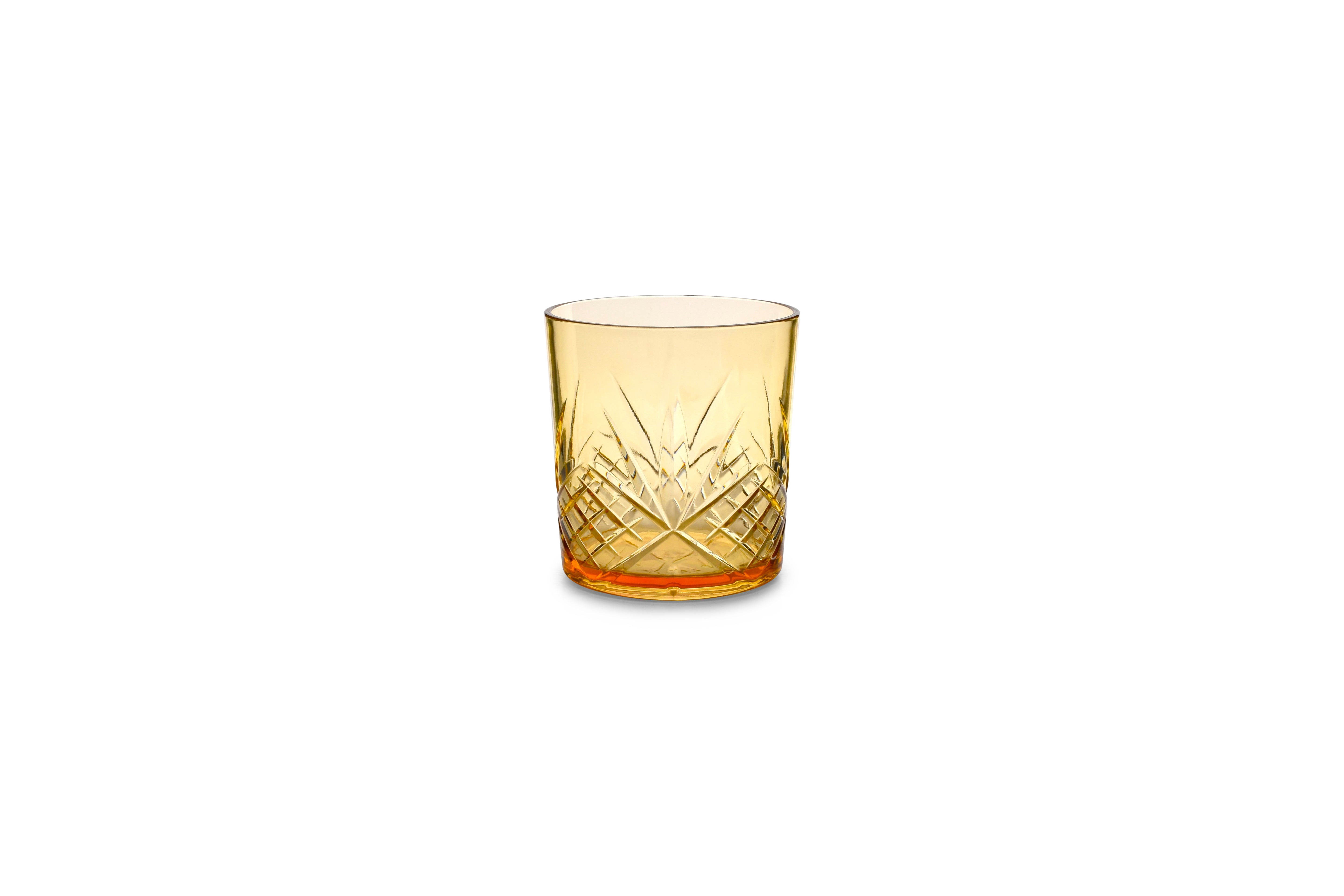 Glas 36cl acryl amber Costa - set/4