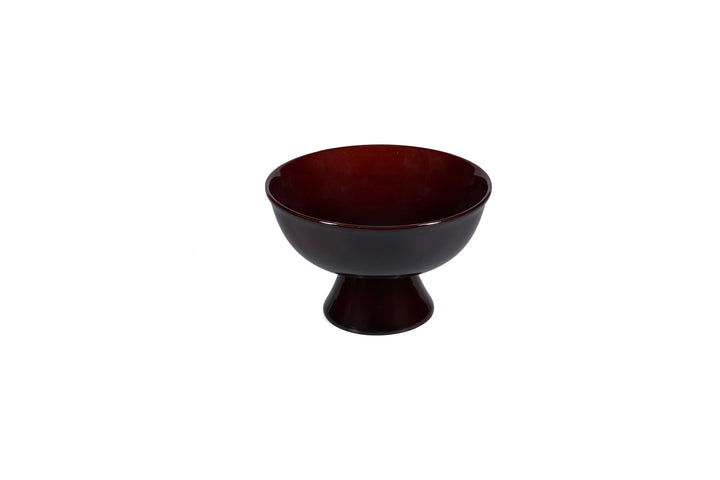 Salt &amp; Pepper - Serveerschaal 21xH13,5cm op voet dark maroon Manon