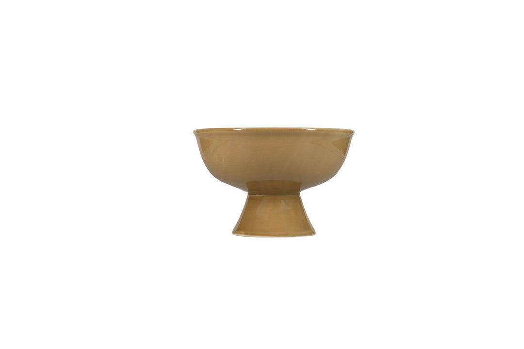 Salt &amp; Pepper - Serveerschaal 21xH13,5cm op voet olive green Manon