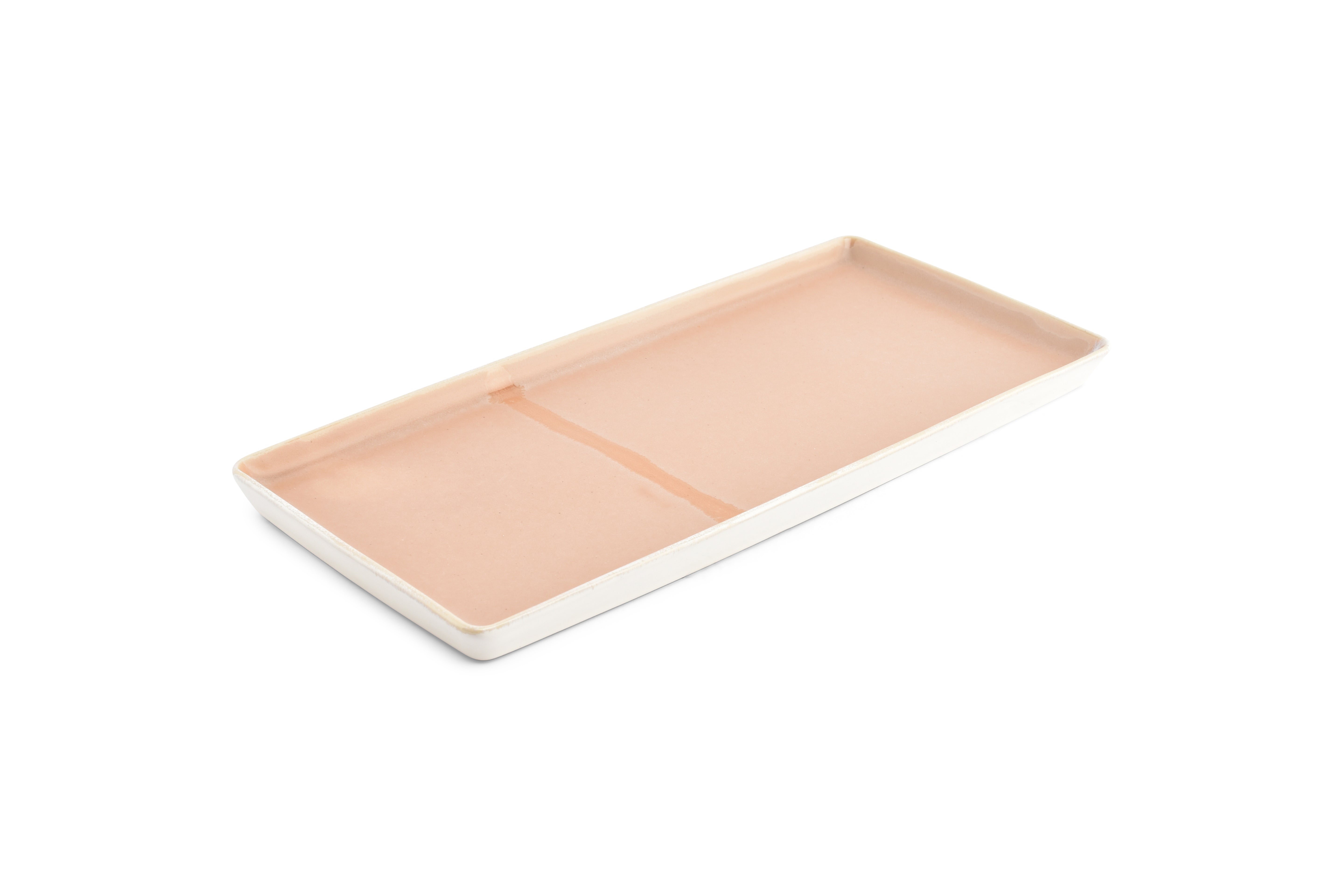 Serveerschaal 14x32cm roze Flow