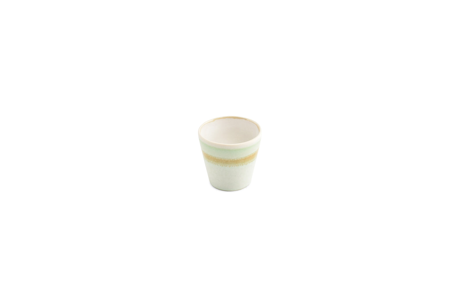 Salt & Pepper - Mokkakop 10cl groen Flow - Set van 4