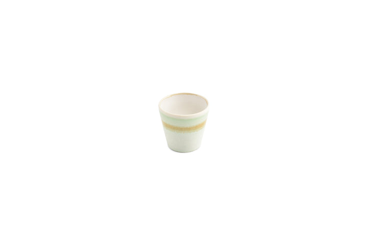 Salt &amp; Pepper - Mokkakop 10cl groen Flow - Set van 4