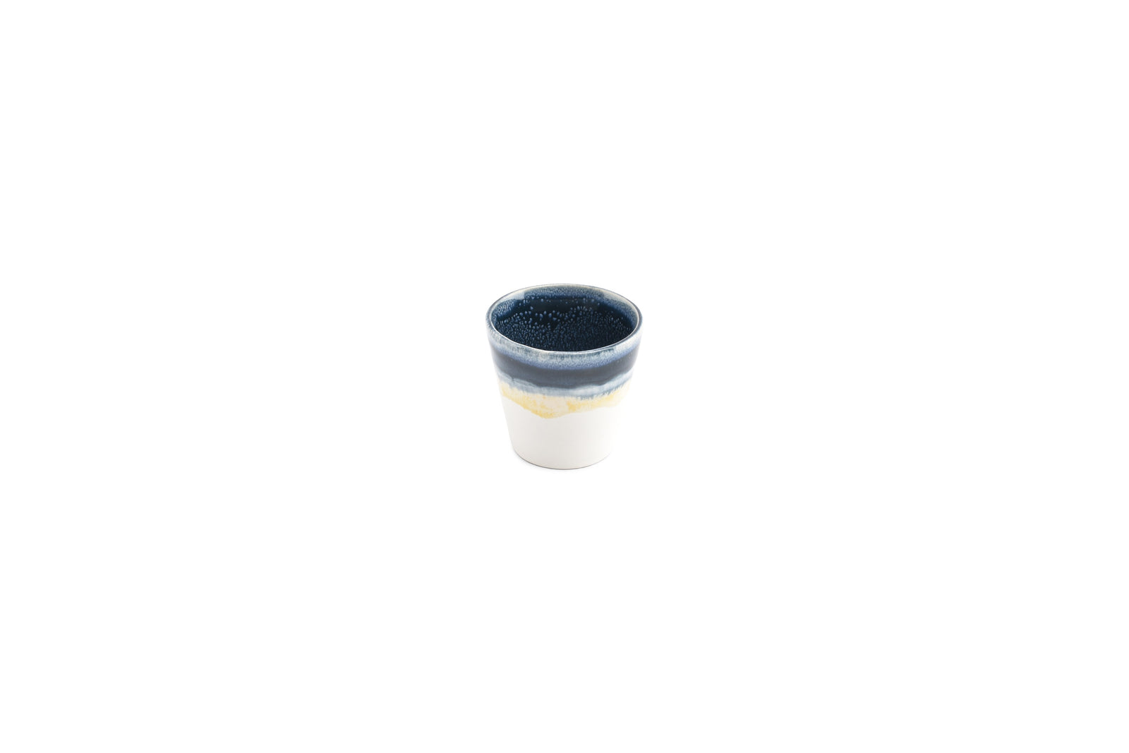 Salt & Pepper - Mokkakop 10cl blauw Flow - Set van 4