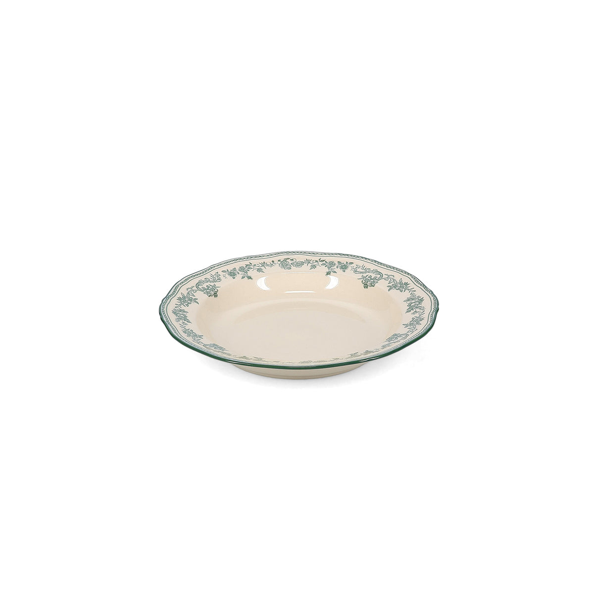 Salt & Pepper - Diep bord 23/17xH4cm Groen Cyril