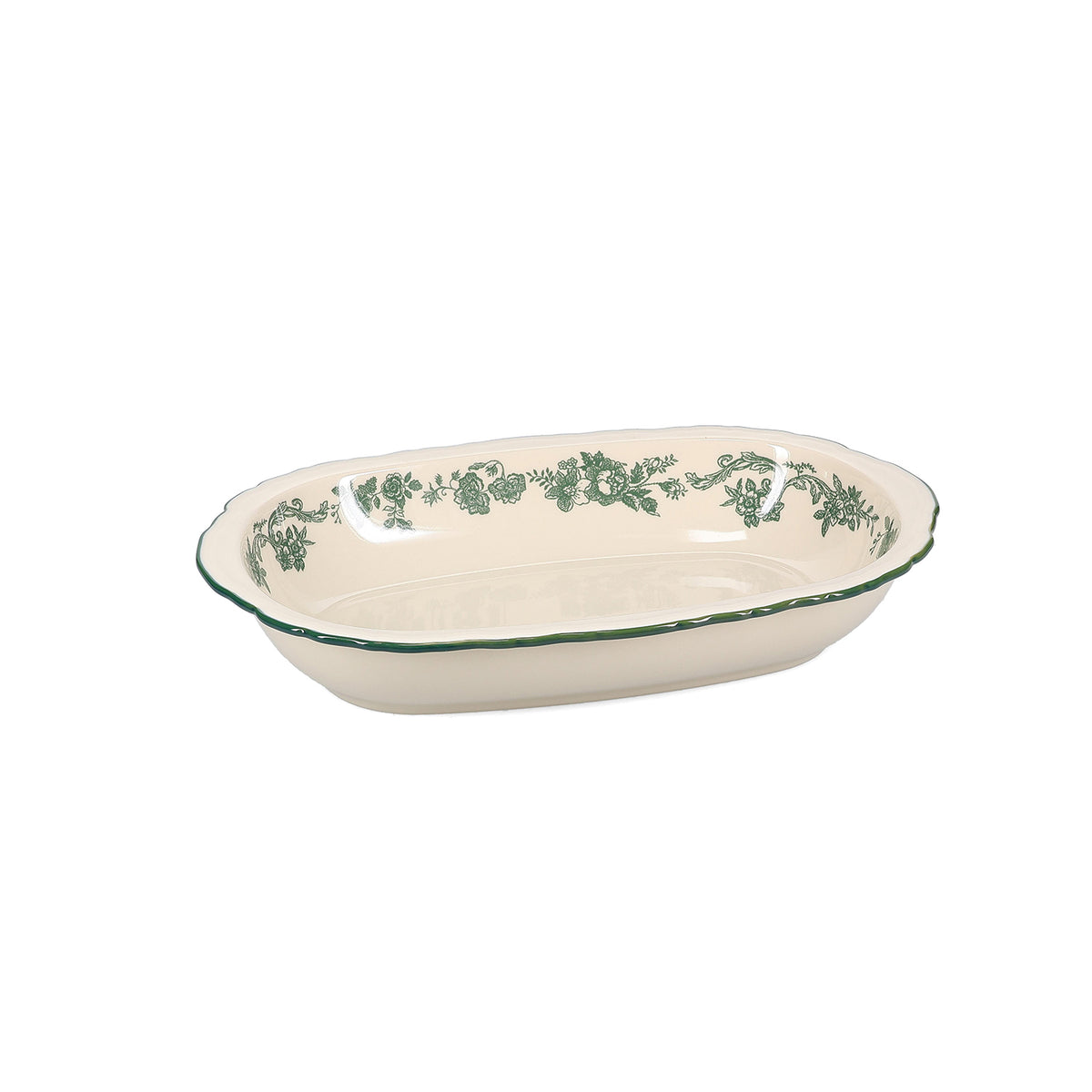 Salt & Pepper - Serveerschaal 31,5x21xH5,5cm ovaal Groen Cyril