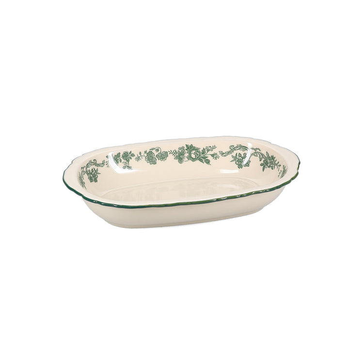 Salt &amp; Pepper - Serveerschaal 31,5x21xH5,5cm ovaal Groen Cyril