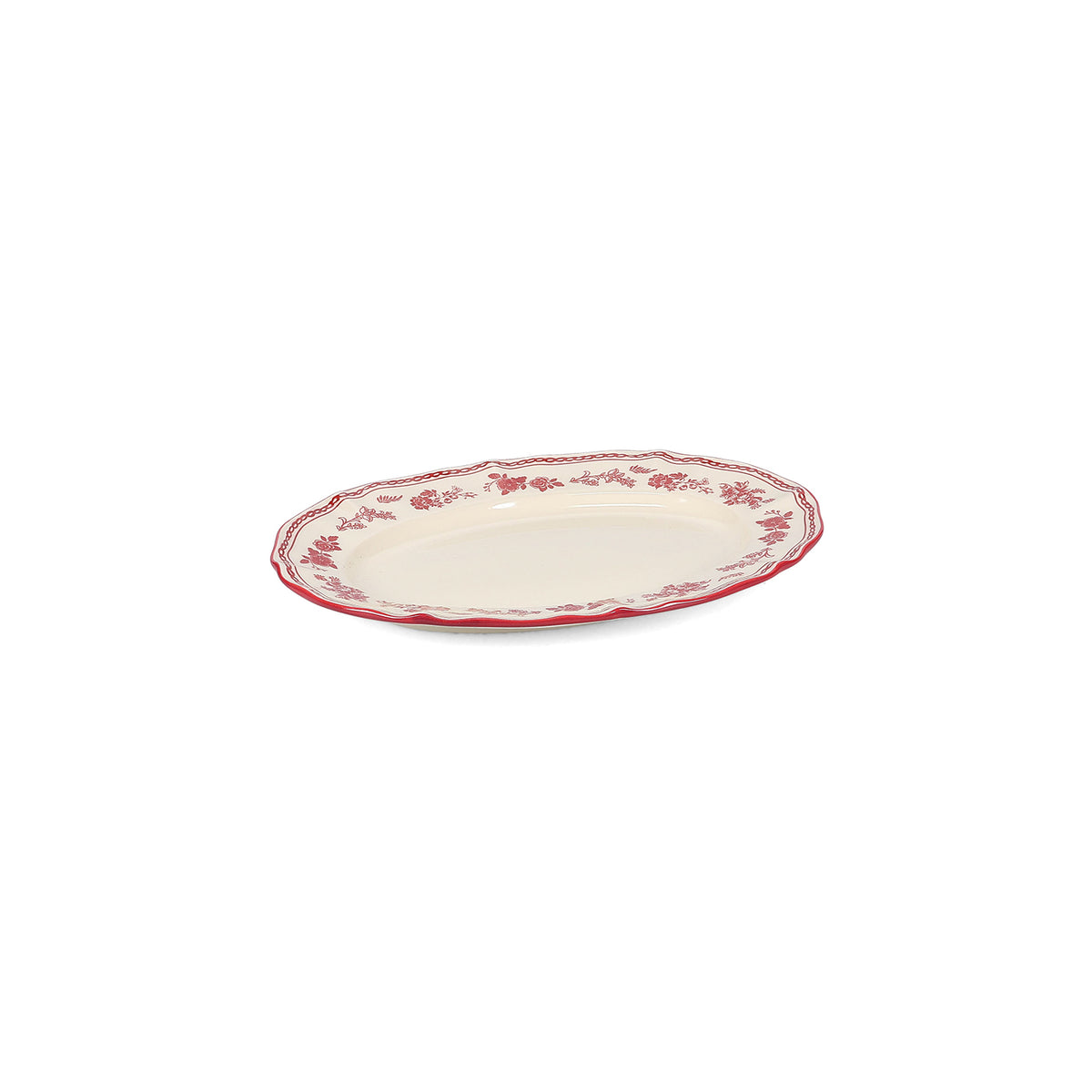 Salt & Pepper - Serveerschaal 25,5x18cm ovaal burgundy Cyril