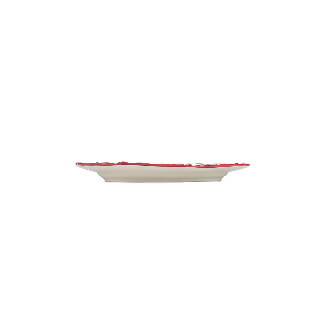 Salt &amp; Pepper - Serveerschaal 25,5x18cm ovaal burgundy Cyril