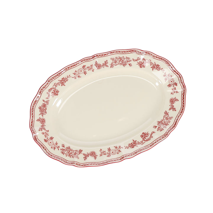 Salt &amp; Pepper - Serveerschaal 32,5x22,5cm ovaal burgundy Cyril