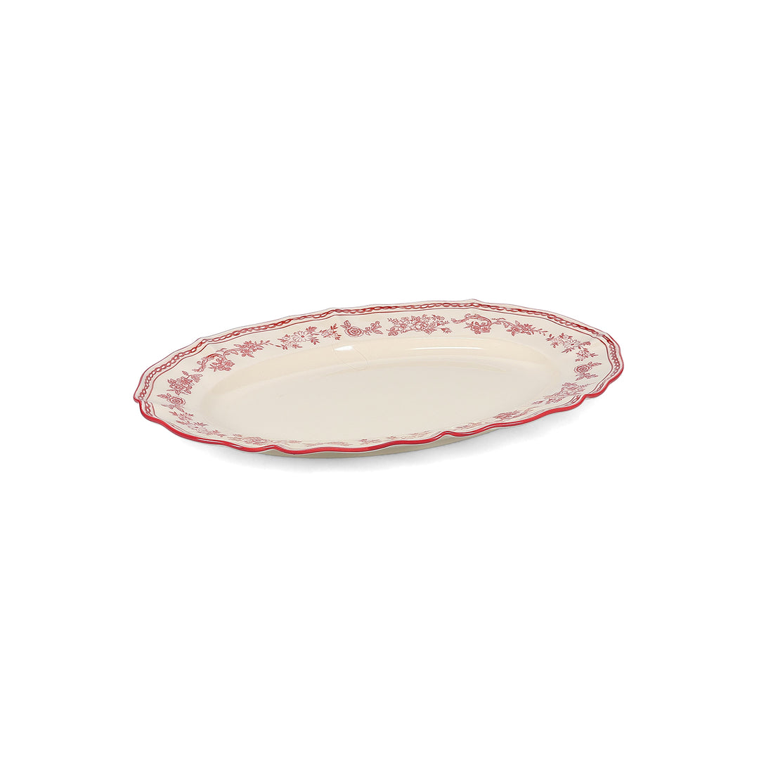 Salt &amp; Pepper - Serveerschaal 32,5x22,5cm ovaal burgundy Cyril