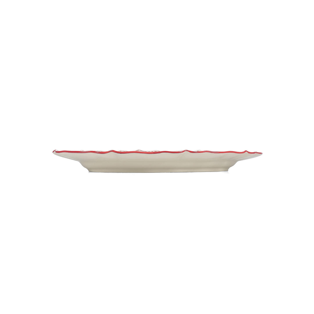 Salt &amp; Pepper - Serveerschaal 32,5x22,5cm ovaal burgundy Cyril