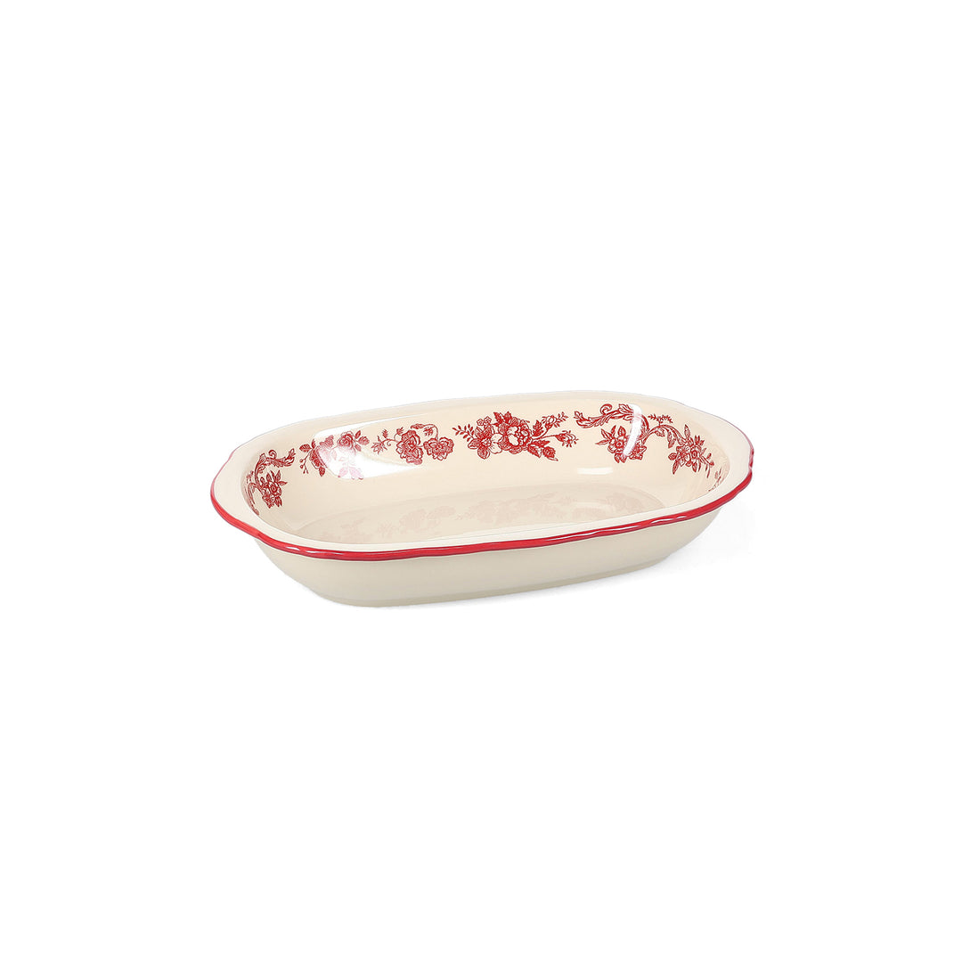 Salt &amp; Pepper - Serveerschaal 26,5x17,5xH4,5cm ovaal burgundy Cyril