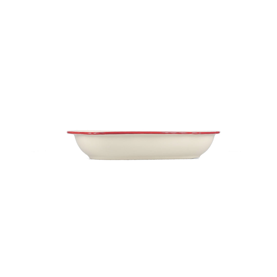 Salt &amp; Pepper - Serveerschaal 26,5x17,5xH4,5cm ovaal burgundy Cyril