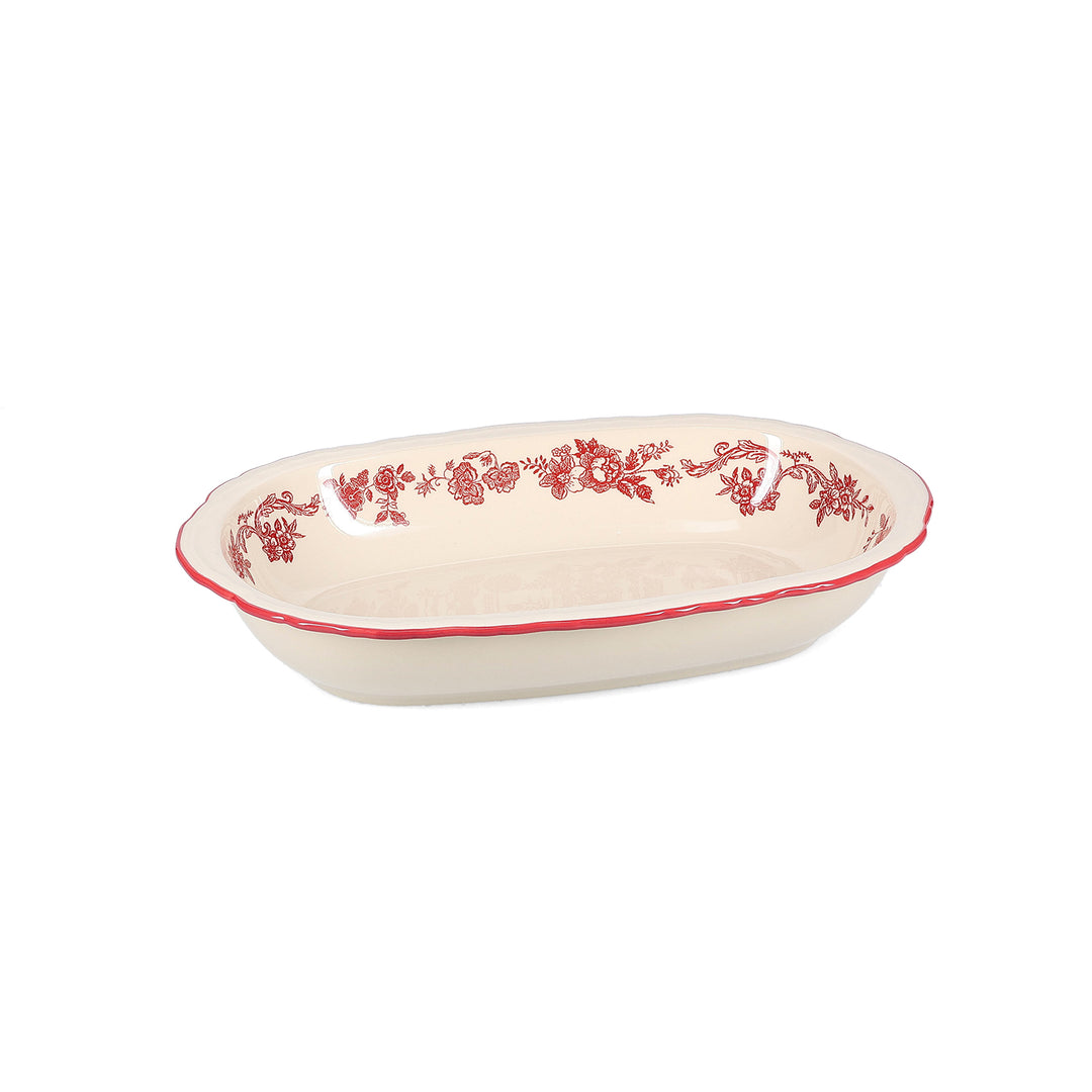 Salt &amp; Pepper - Serveerschaal 31,5x21xH5,5cm ovaal burgundy Cyril