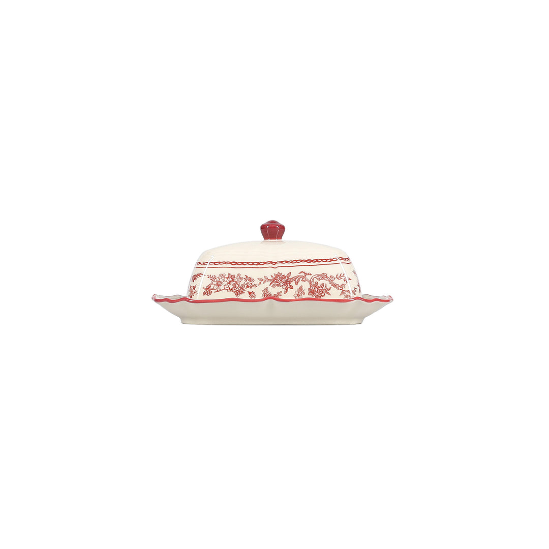 Salt &amp; Pepper - Boterpot 20x14,5xH8,5cm burgundy Cyril