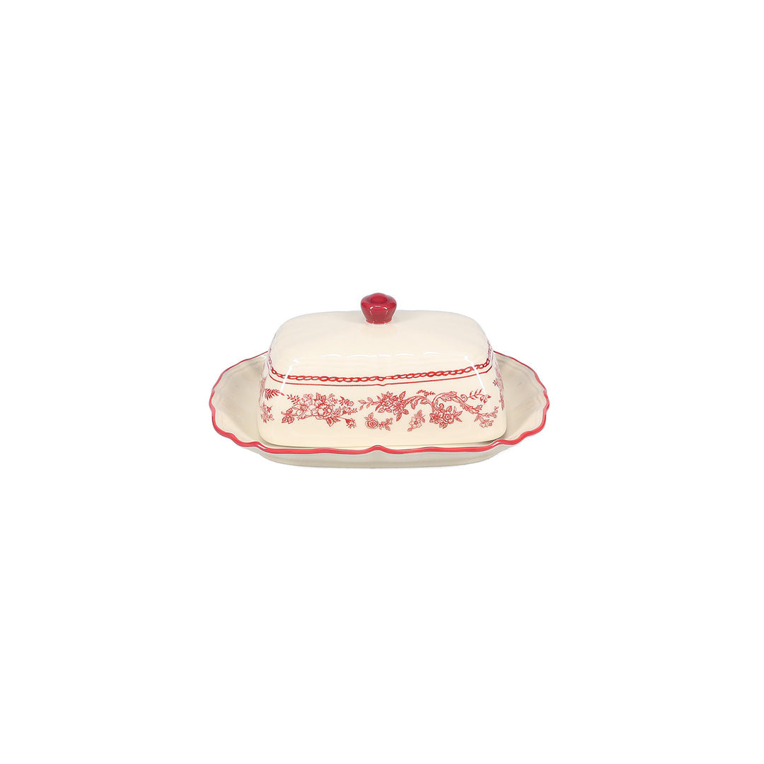 Salt &amp; Pepper - Boterpot 20x14,5xH8,5cm burgundy Cyril