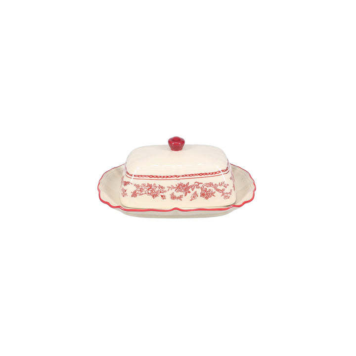 Salt &amp; Pepper - Boterpot 20x14,5xH8,5cm burgundy Cyril