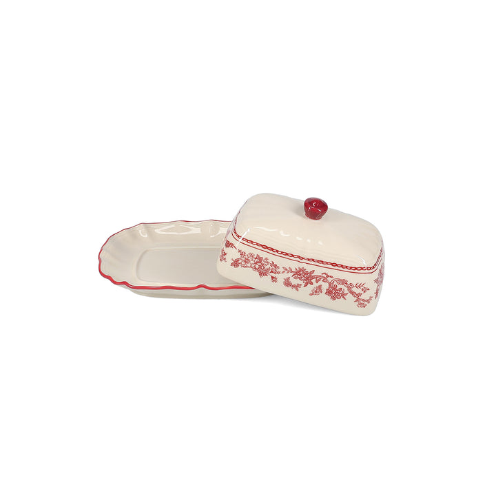 Salt &amp; Pepper - Boterpot 20x14,5xH8,5cm burgundy Cyril