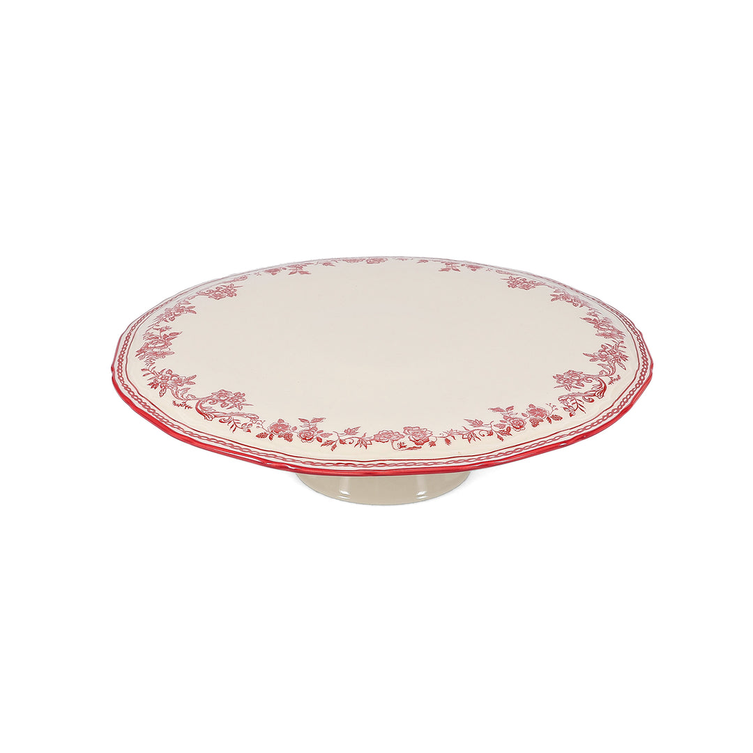 Salt &amp; Pepper - Taartplateau 32,5xH9cm burgundy Cyril