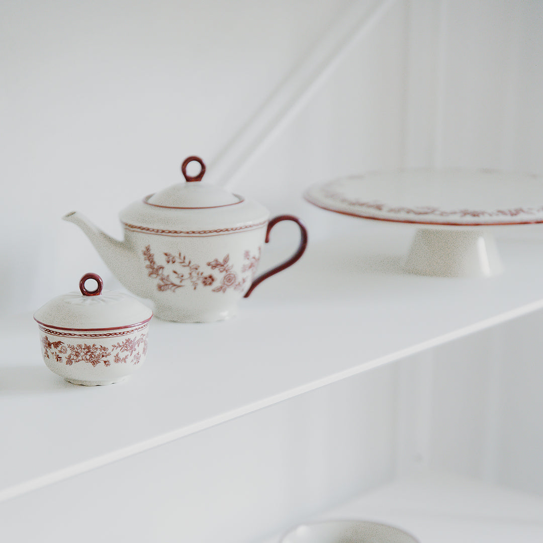 Salt &amp; Pepper - Taartplateau 32,5xH9cm burgundy Cyril