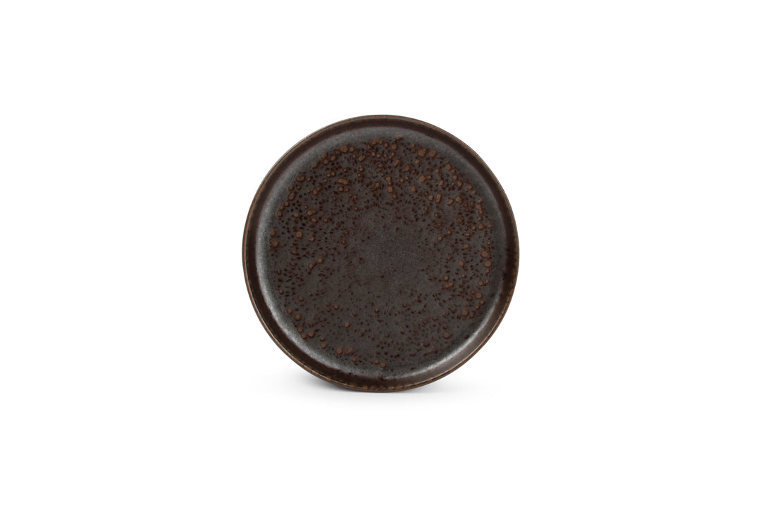 Salt &amp; Pepper - Plat bord 17,5xH2,5 chocolate Tabo - Set van 4