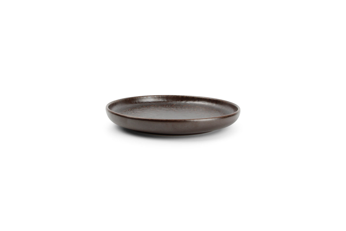 Salt & Pepper - Plat bord 17,5xH2,5 chocolate Tabo - Set van 4