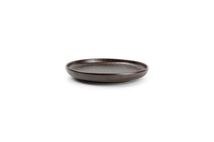 Salt &amp; Pepper - Plat bord 17,5xH2,5 chocolate Tabo - Set van 4