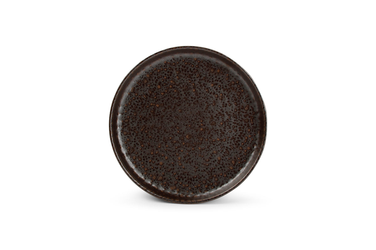 Salt & Pepper - Plat bord 22xH3cm chocolate Tabo - Set van 4