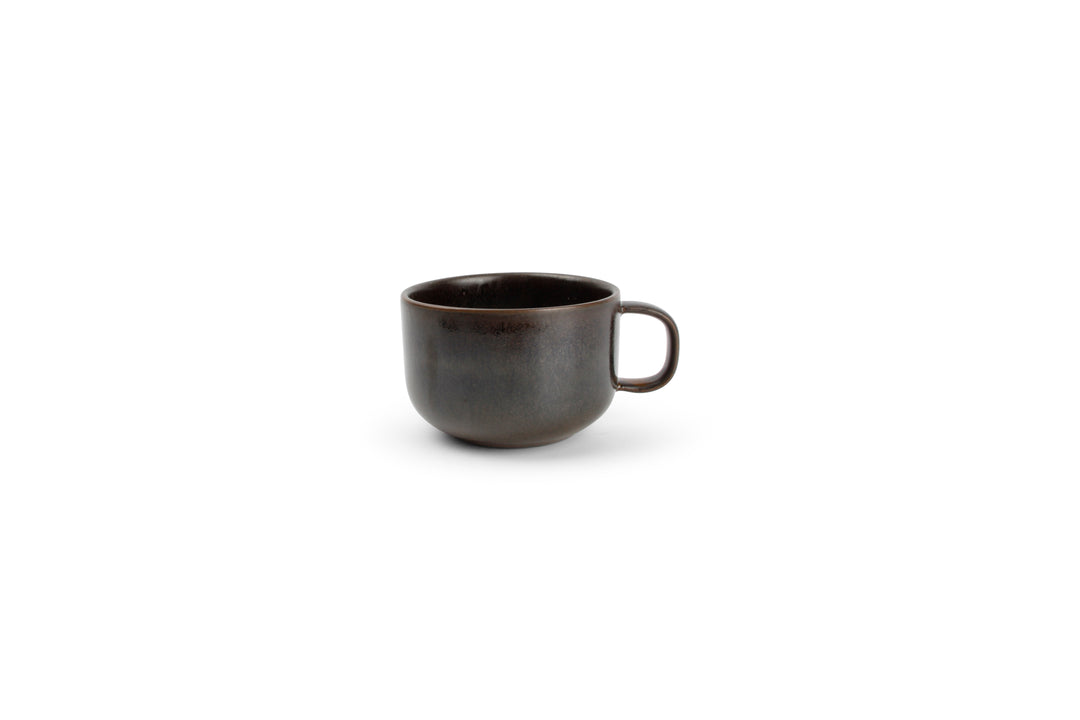 Salt &amp; Pepper - Kop 24cl en schotel chocolate Tabo - Set van 4