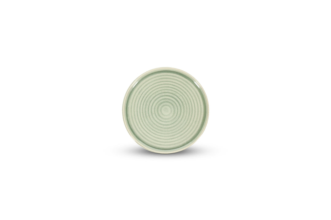 Plat bord 21,5cm groen Cameo - Set van 4