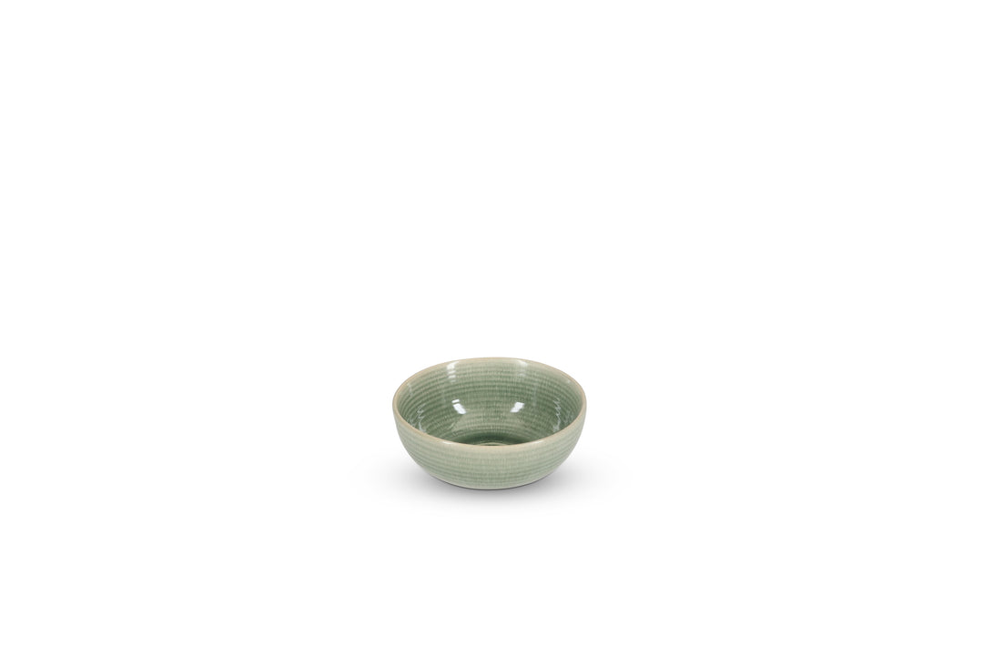Salt &amp; Pepper - Kom 16,5xH6,5cm groen Cameo - Set van 4