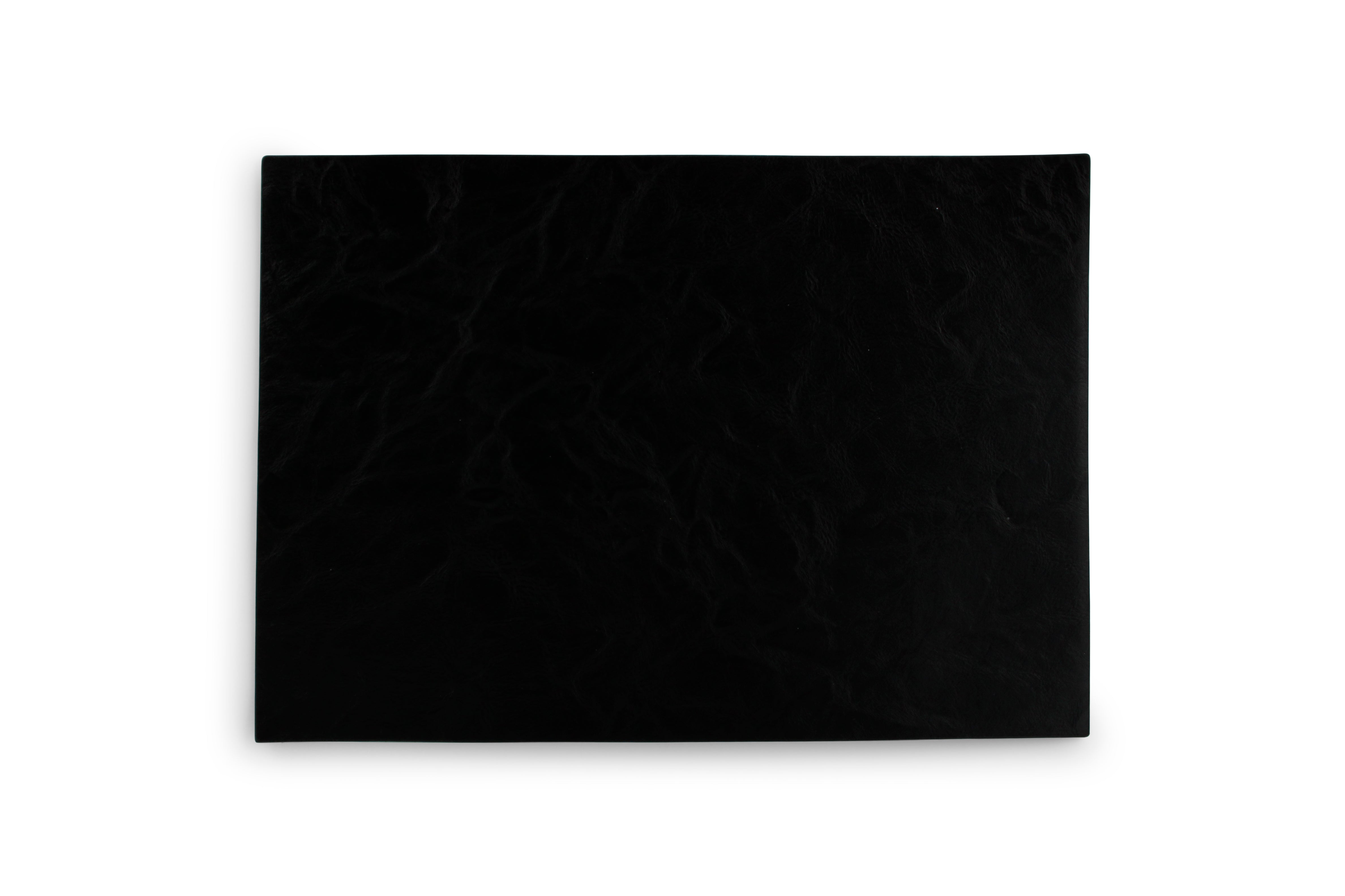 Placemat 43x30cm lederlook zwart vague Tabletop