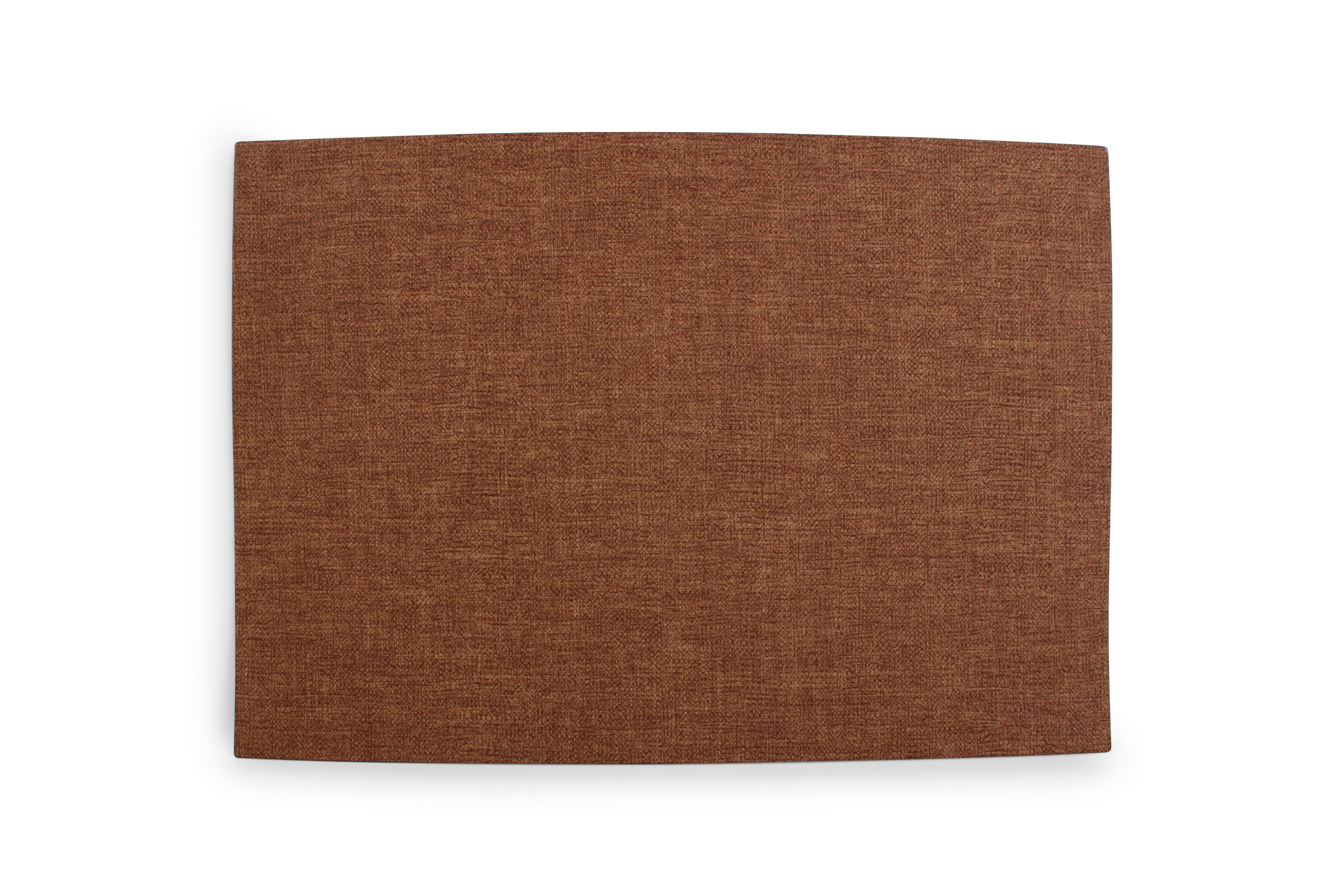 Placemat 43x30cm cognac fabric look Dinner