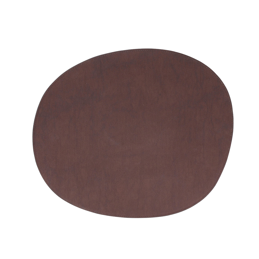 Salt &amp; Pepper - Placemat 43,5x36,5cm organisch donkerbruin Dinner - Set van 4