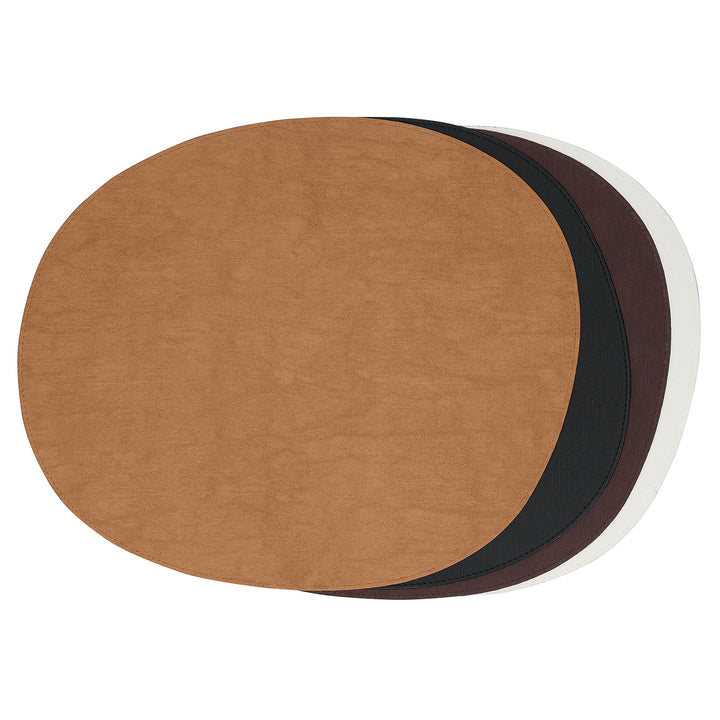 Salt &amp; Pepper - Placemat 43,5x36,5cm organisch donkerbruin Dinner - Set van 4