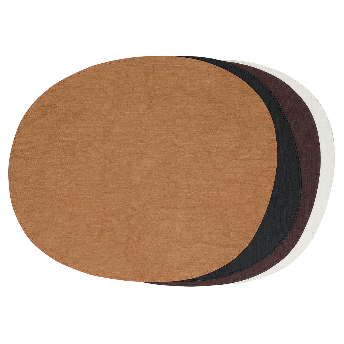 Salt & Pepper - Placemat 43,5x36,5cm Organisch Zwart Dinner - Set van 4