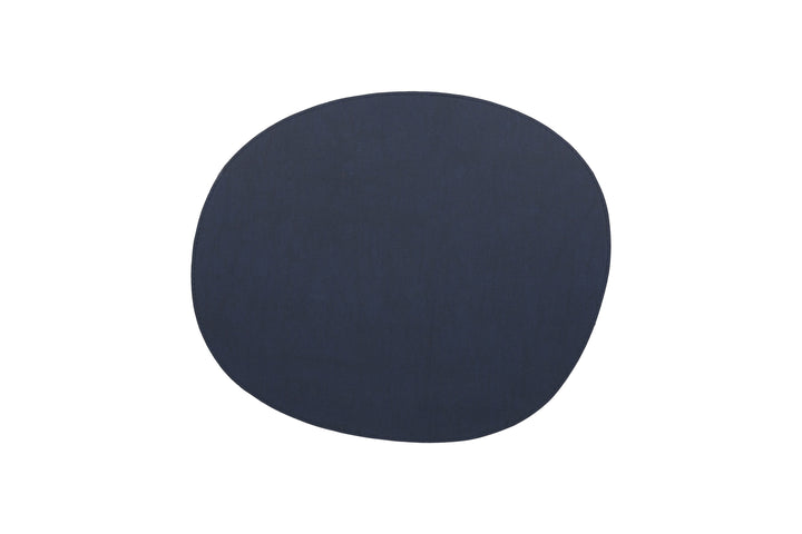 Salt &amp; Pepper - Placemat 43,5x36,5cm organisch donkerblauw Dinner (set van 4)