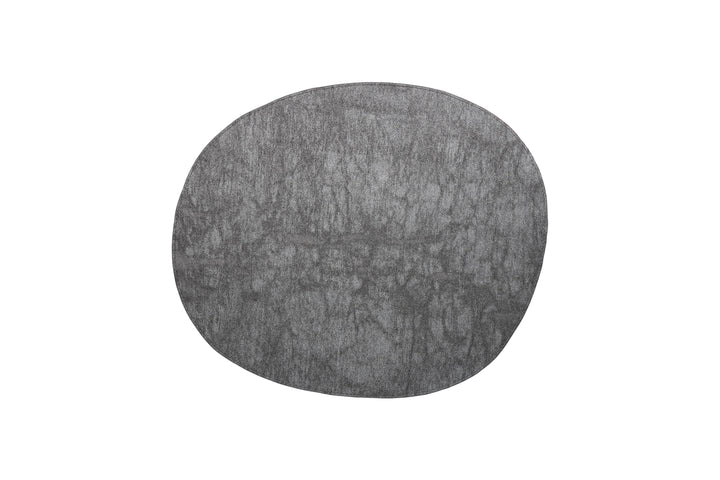 Salt &amp; Pepper - Placemat 43,5x36,5cm organisch metallic zilver Dinner (set van 4)