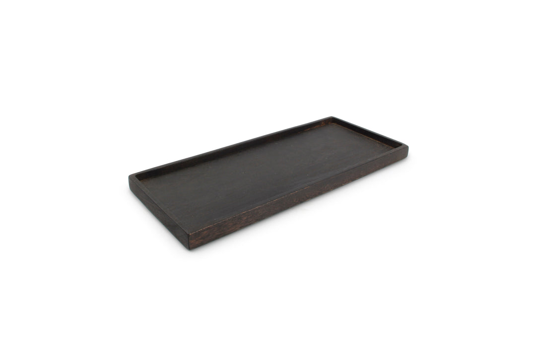 Serveerplank 30x13cm hout zwart Rural