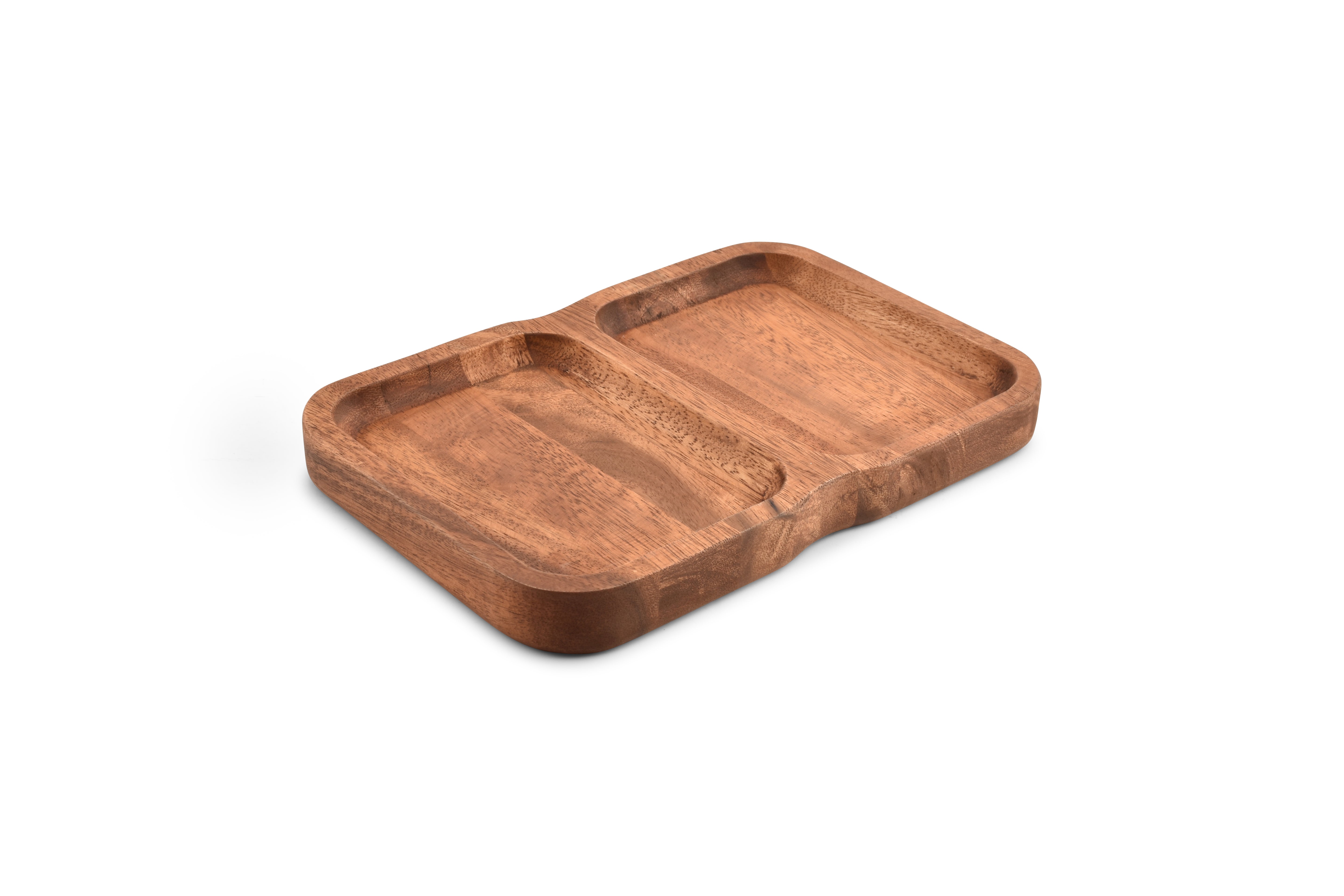 Serveerschaal 28x19xH3cm 2 delen Chop