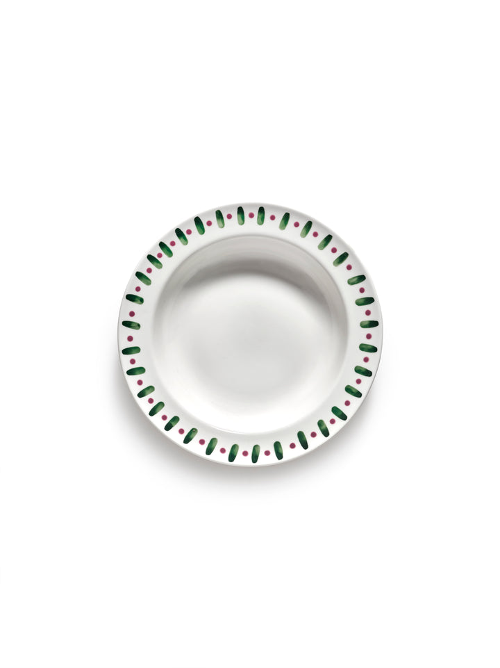 Serax - Marie Michielssen - Pastabord Paars Groen Charly - Set van 2