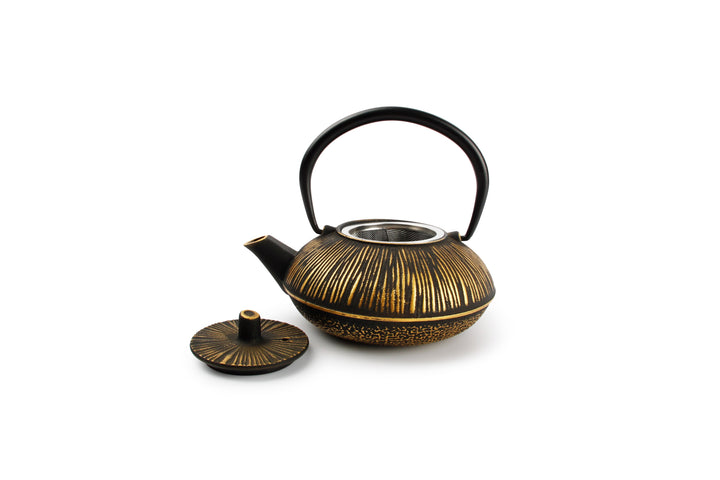 Salt &amp; Pepper - Theepot 50cl strepen goud/zwart My Tea