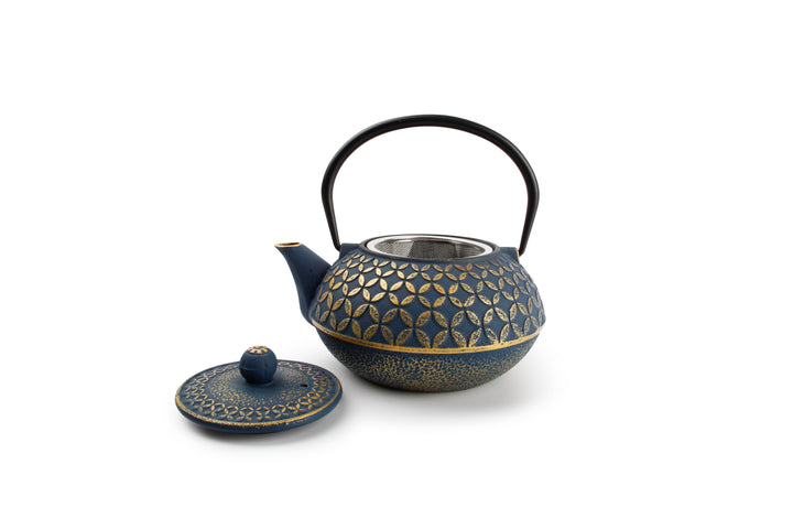 Salt &amp; Pepper - Theepot 80cl blad goud/blauw My Tea
