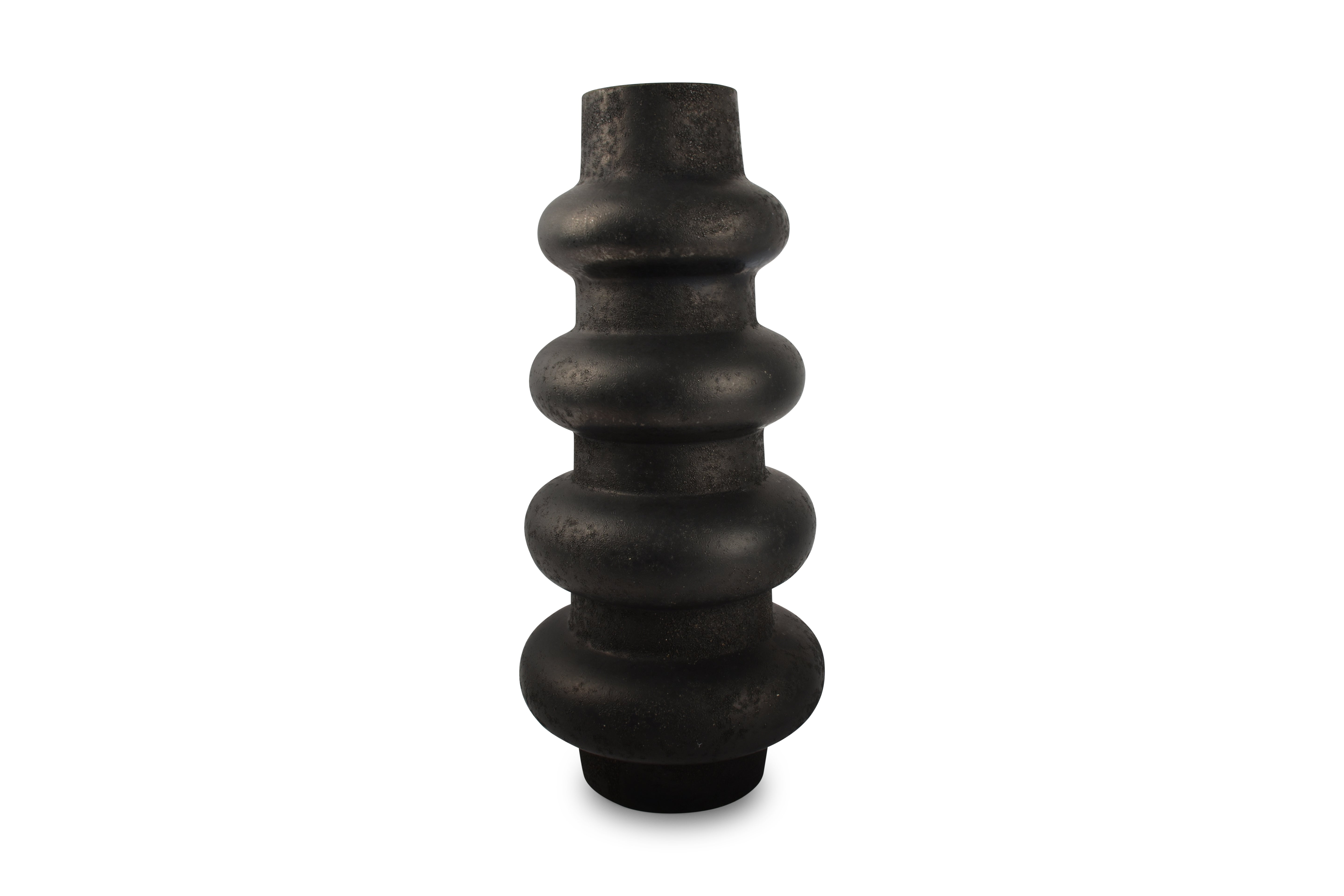 Vaas 22xH49cm anthracite Tubo