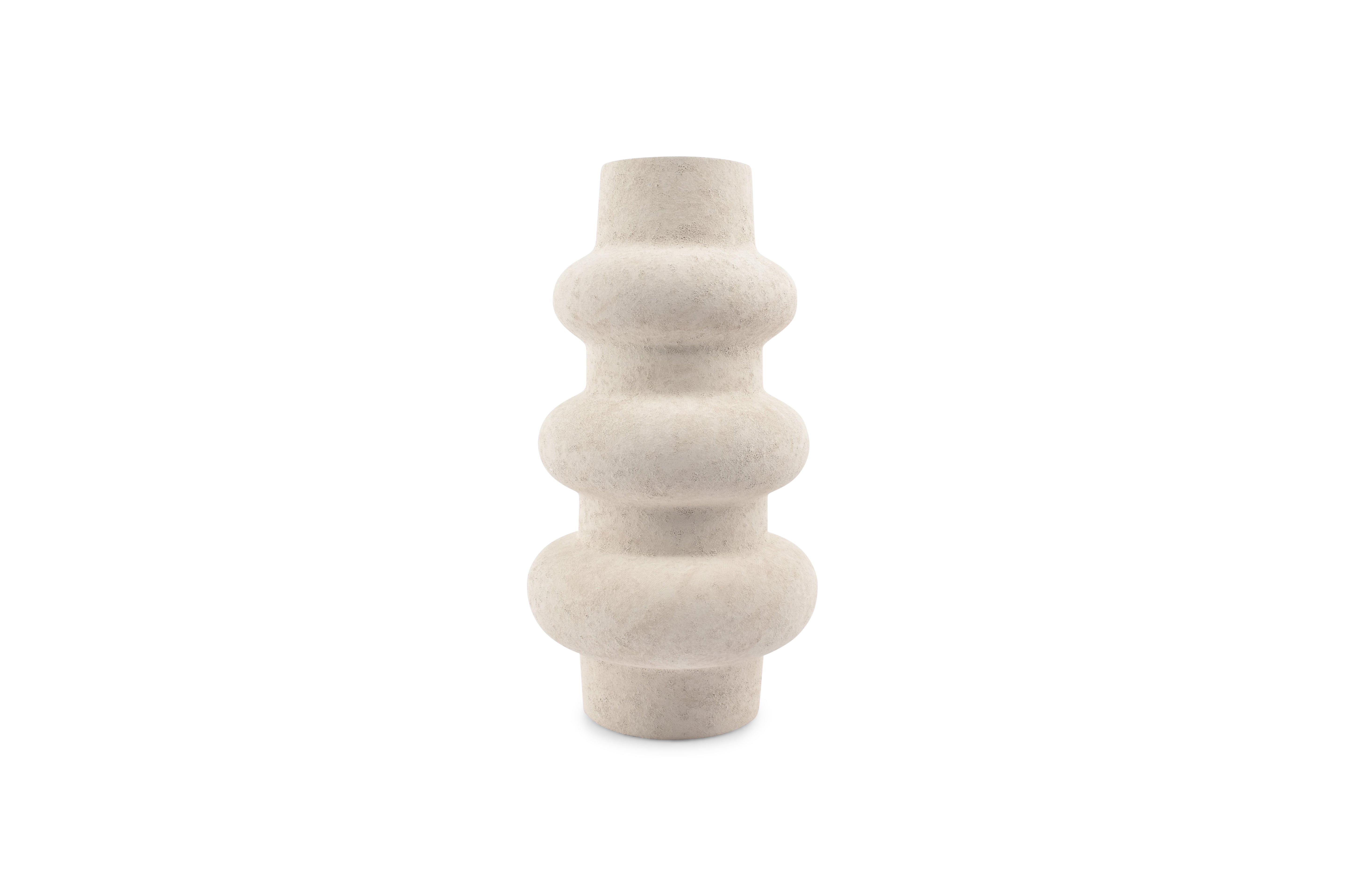 Vaas 21xH38,5cm wit Tubo