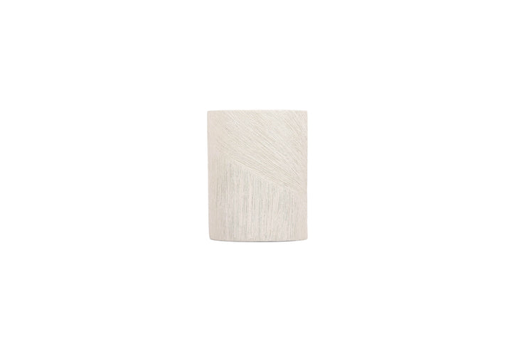 Salt &amp; Pepper - Vaas 13,5x9xH17,5cm ovaal beige Vico
