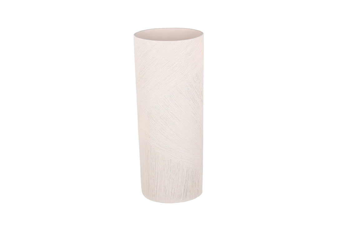 Salt &amp; Pepper - Vaas 13,5x9,5xH35,5cm ovaal beige Vico