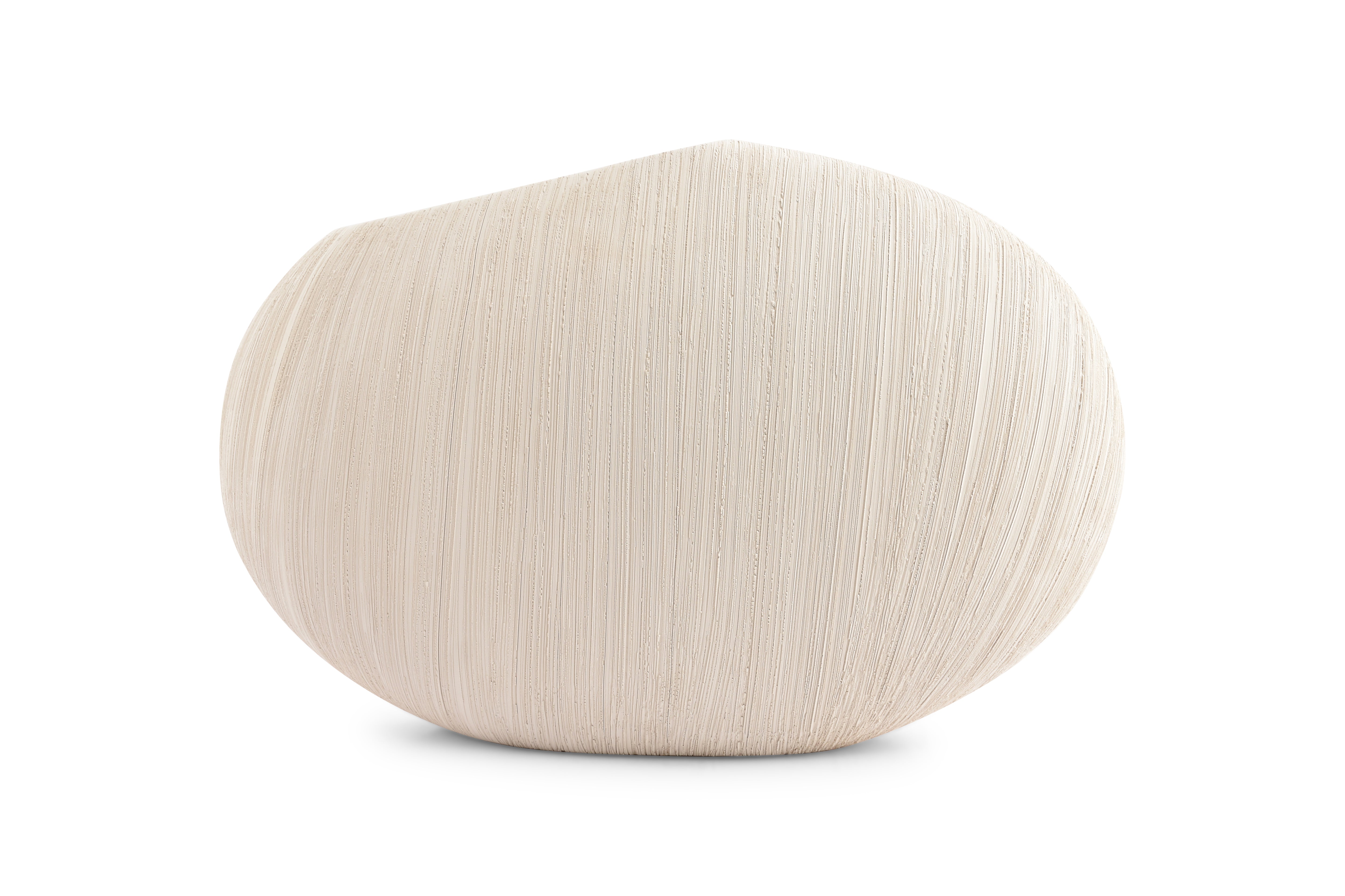 Vaas 43xH27,5cm beige Vico