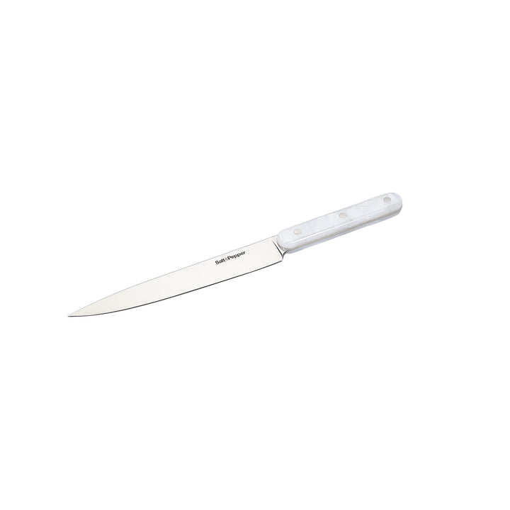Salt &amp; Pepper - Fileermes parelmoerlook wit Chop